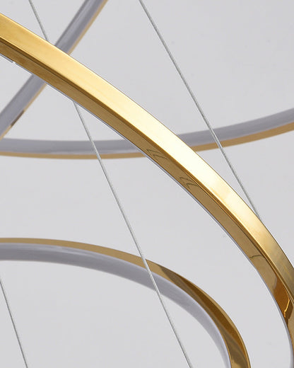 Multi-Tier Ring Chandelier - Halo Tiered Circles