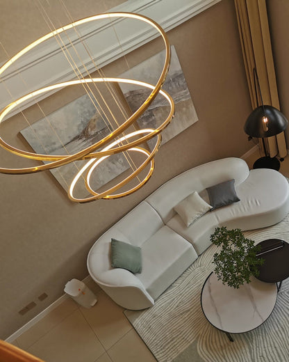Multi-Tier Ring Chandelier - Halo Tiered Circles