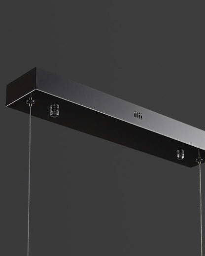 Black and Gold Iceberg Linear Chandelier