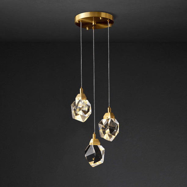 Crystal Rain Chandelier - Natural Elegance