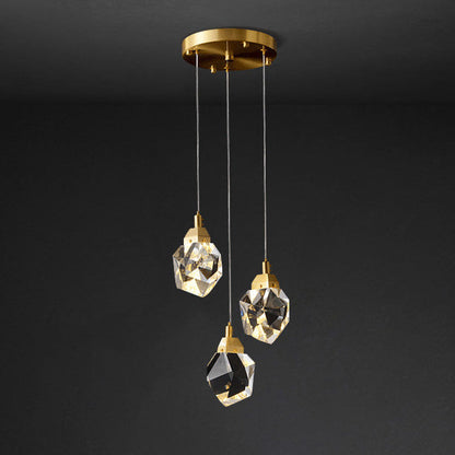 Crystal Rain Chandelier - Natural Elegance