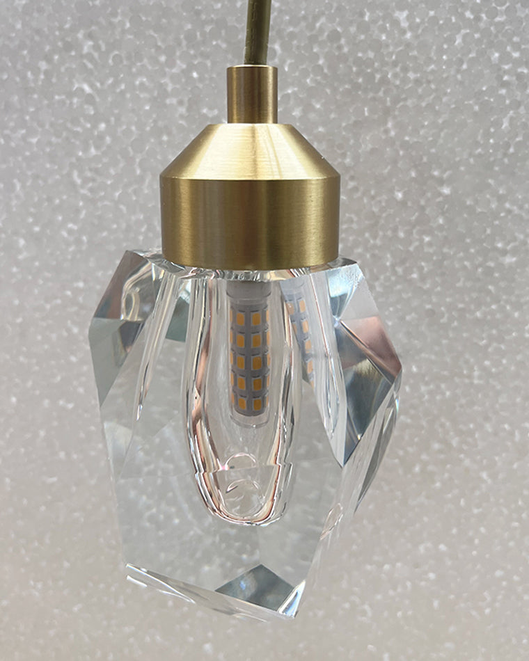 Crystal Rain Chandelier - Natural Elegance
