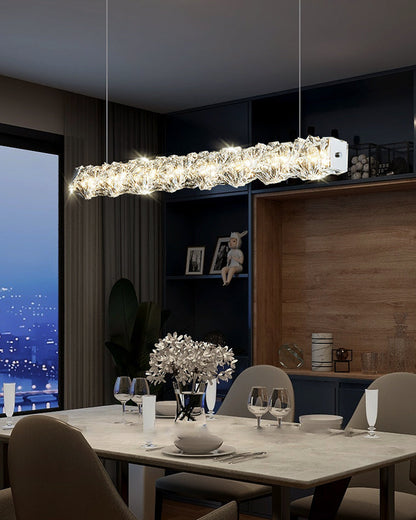 Linear Chandelier - Crystal Elegance