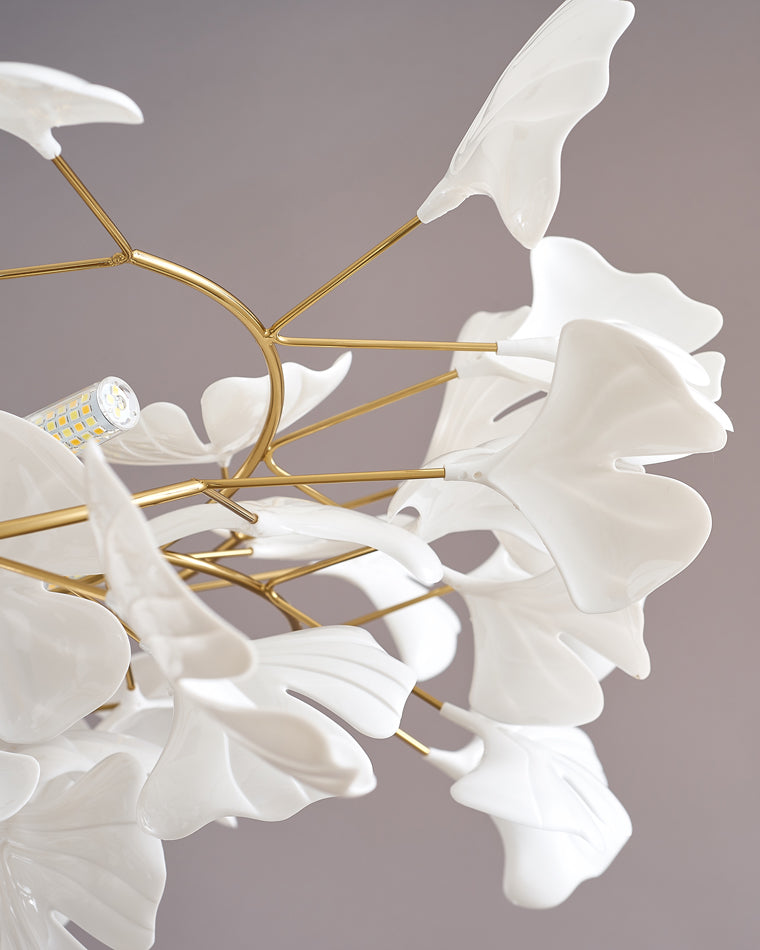 Leaf Chandelier - Gingko Elegance