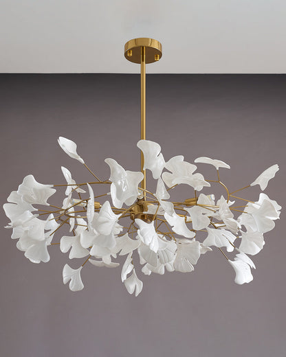 Leaf Chandelier - Gingko Elegance
