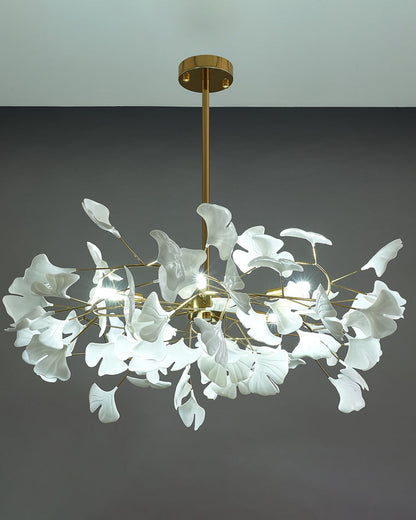 Leaf Chandelier - Gingko Elegance