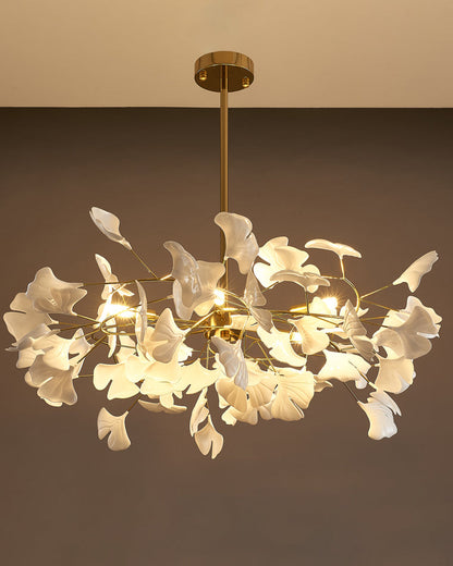Leaf Chandelier - Gingko Elegance