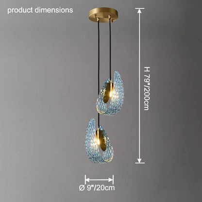 Peacock Artistic Glass Chandelier