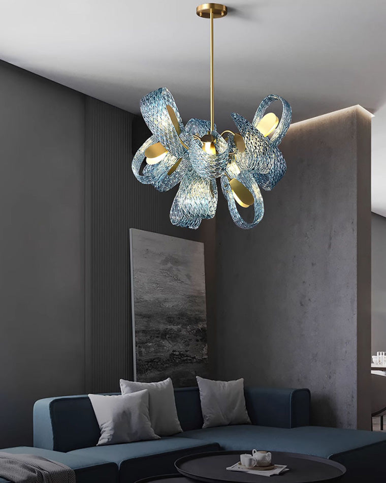 Peacock Artistic Glass Chandelier