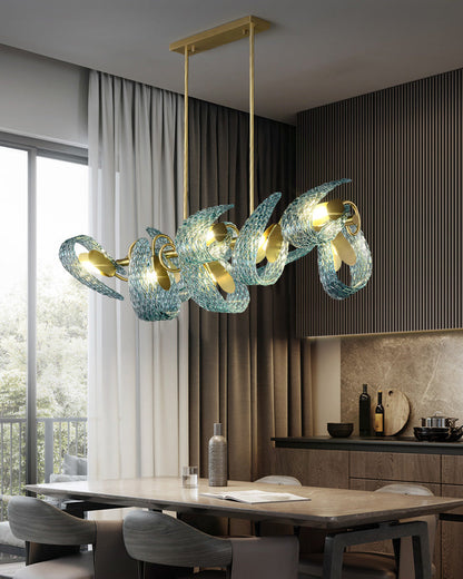 Peacock Artistic Glass Chandelier