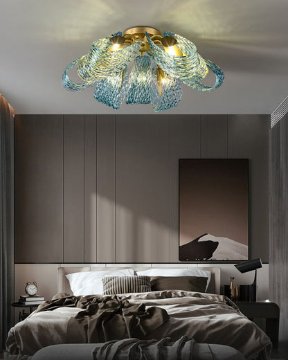Peacock Artistic Glass Chandelier