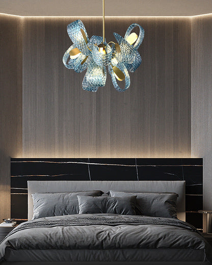 Peacock Artistic Glass Chandelier