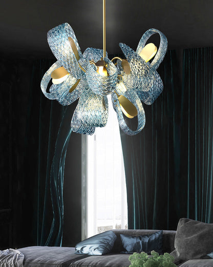 Peacock Artistic Glass Chandelier