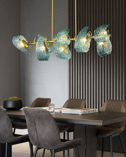 Peacock Artistic Glass Chandelier