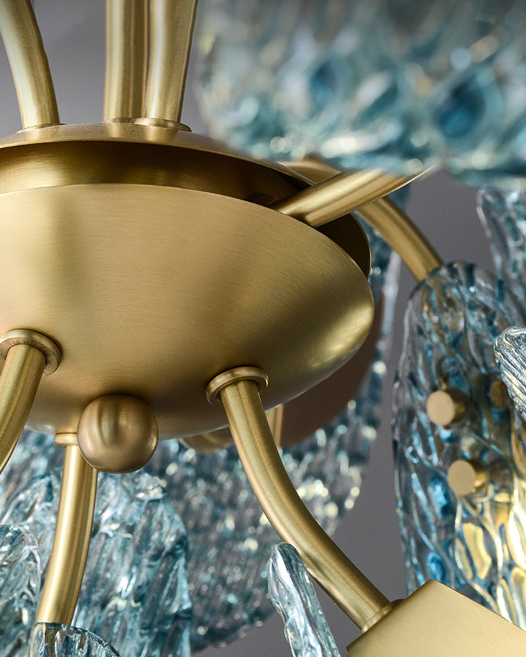 Peacock Artistic Glass Chandelier