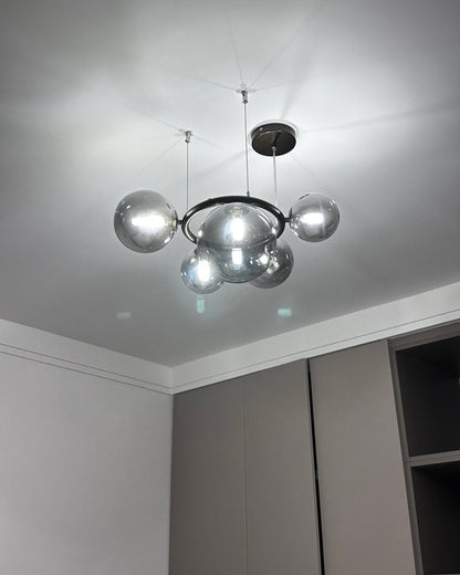 Lustre Boules de Verre Colorées