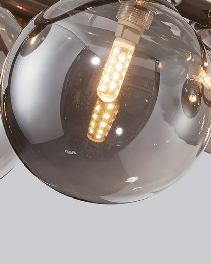 Lustre Boules de Verre Colorées
