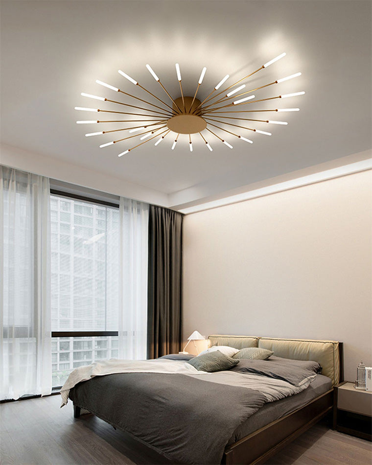 Recessed Ceiling Light with Glowing Star Effect