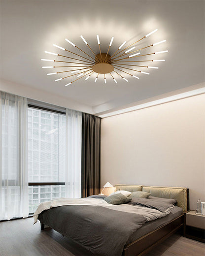 Recessed Ceiling Light with Glowing Star Effect