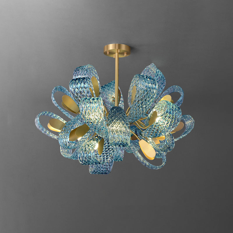 Peacock Artistic Glass Chandelier