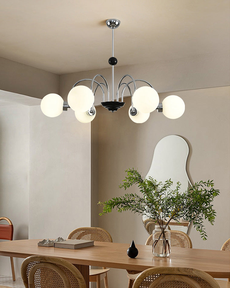 Opaline Orbit Chandelier