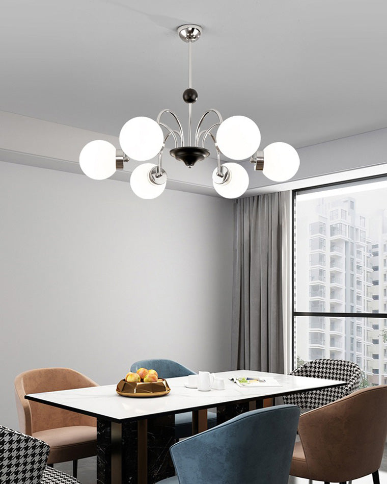 Opaline Orbit Chandelier