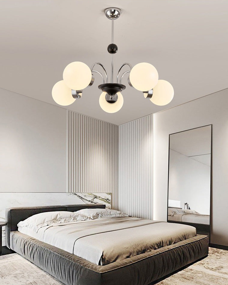 Opaline Orbit Chandelier