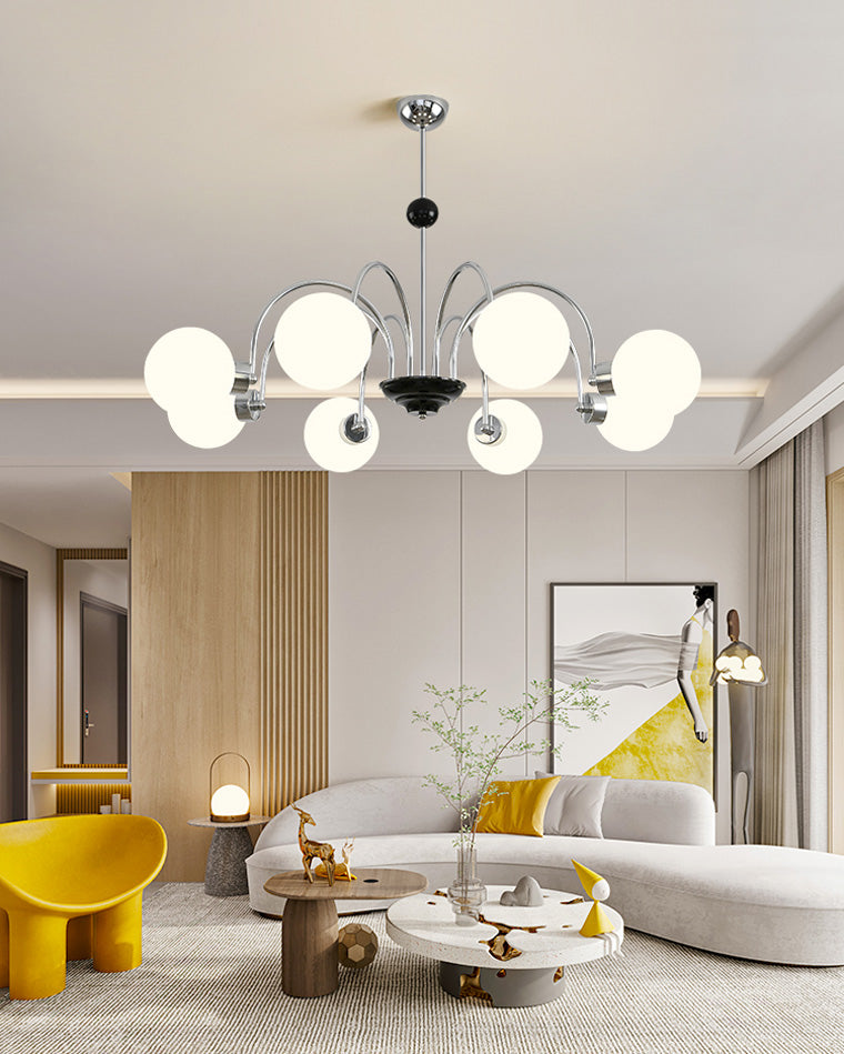 Opaline Orbit Chandelier