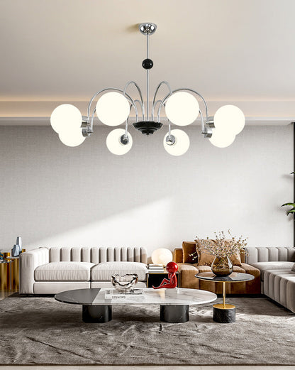 Opaline Orbit Chandelier