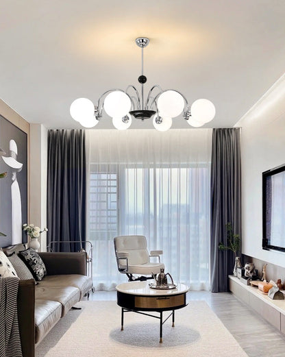 Opaline Orbit Chandelier