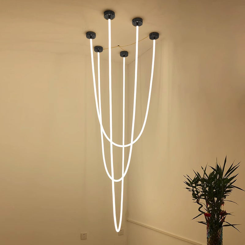 LED Rope Chandelier