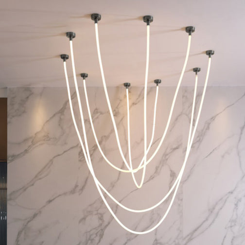 LED Rope Chandelier