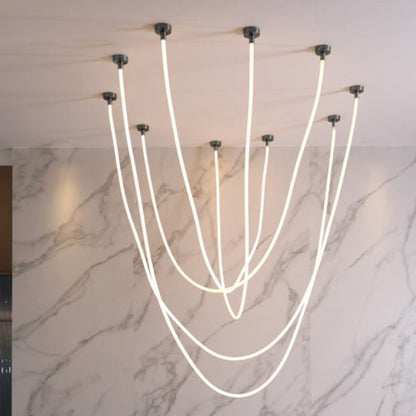 LED Rope Chandelier