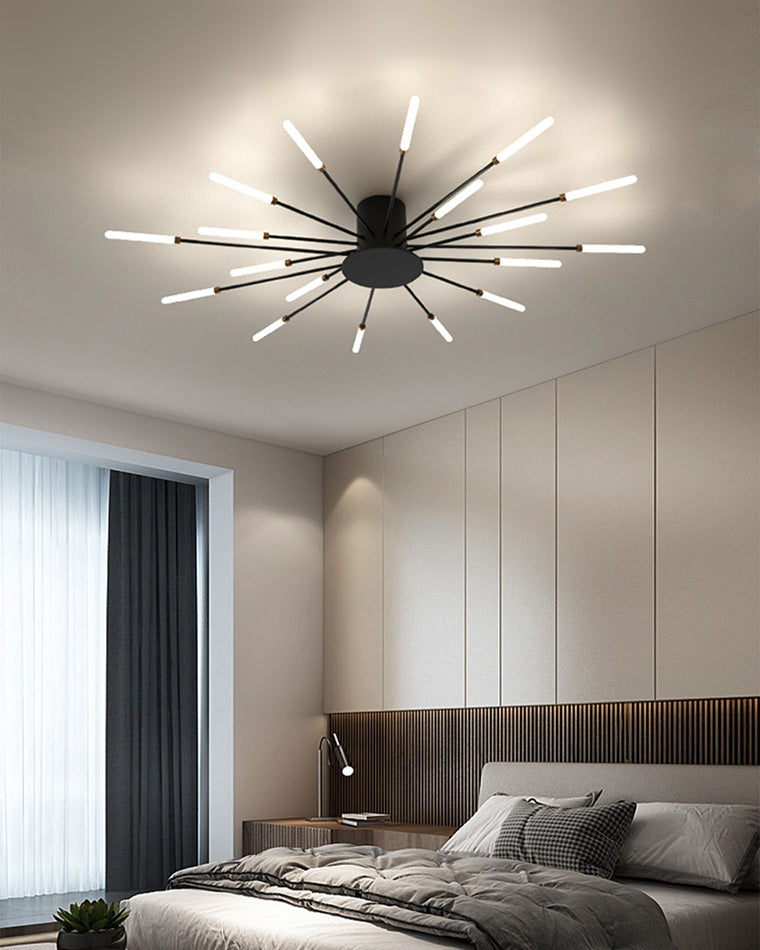 Recessed Ceiling Light with Glowing Star Effect