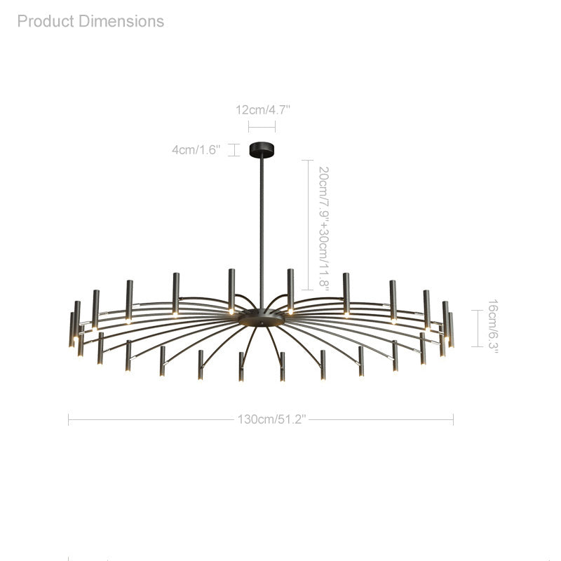 Adjustable Candelabra Chandelier