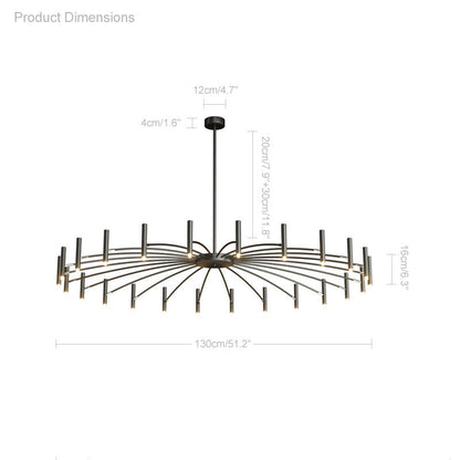 Adjustable Candelabra Chandelier