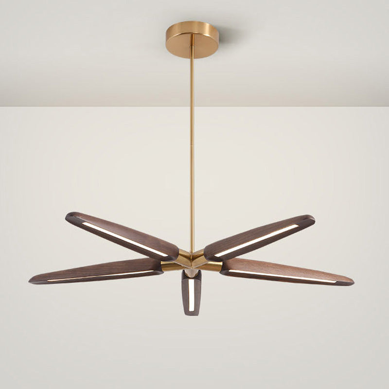 Luminis 3/5 Lights Wooden Chandelier