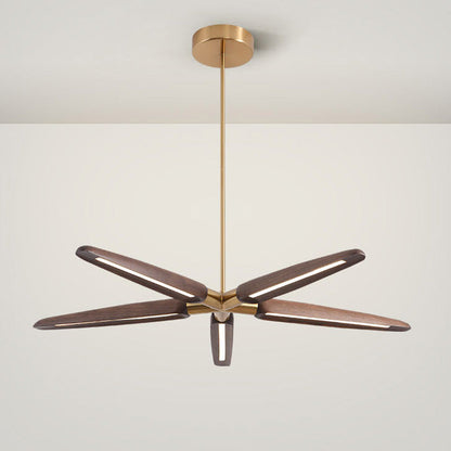 Luminis 3/5 Lights Wooden Chandelier