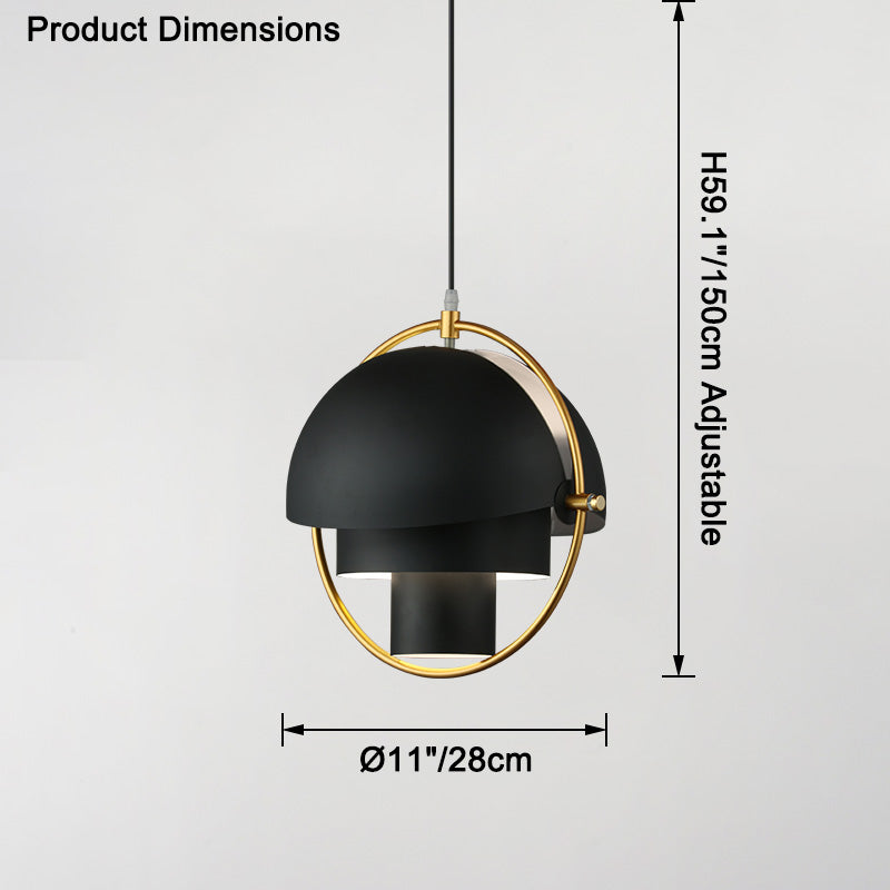 Suspension - Metallic Horizon Globe