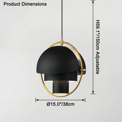 Suspension - Metallic Horizon Globe