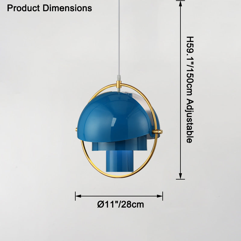 Suspension - Metallic Horizon Globe