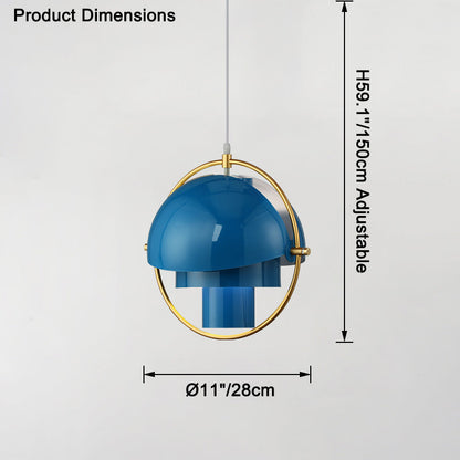 Suspension - Metallic Horizon Globe
