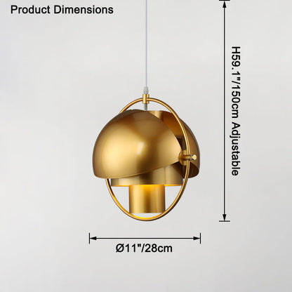 Suspension - Metallic Horizon Globe