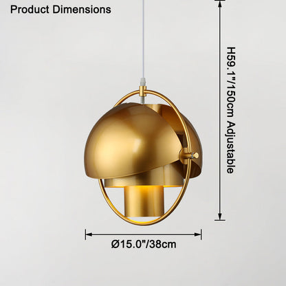 Suspension - Metallic Horizon Globe
