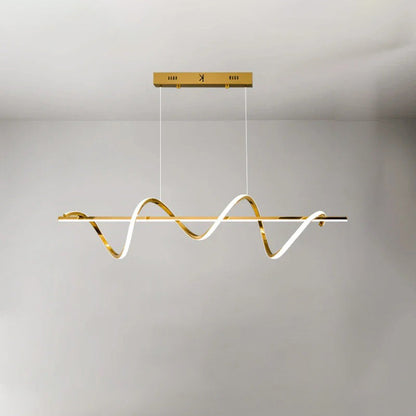 Golden Spira Chandelier