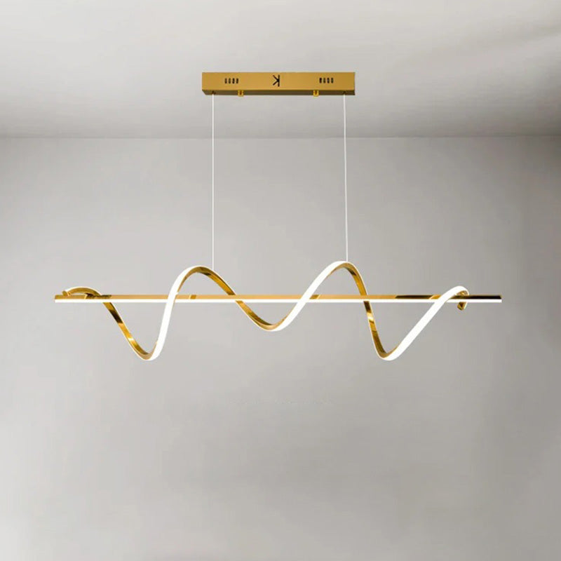 Golden Spira Chandelier
