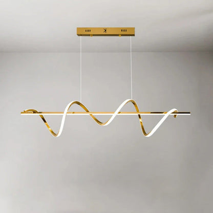 Golden Spira Chandelier