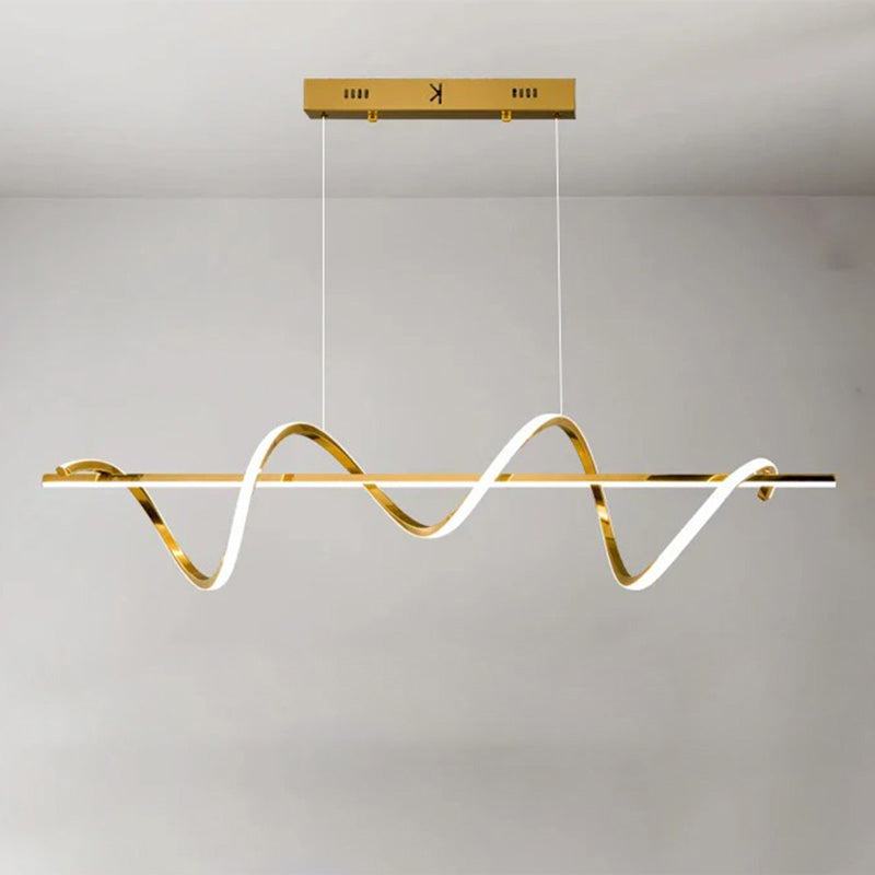 Golden Spira Chandelier
