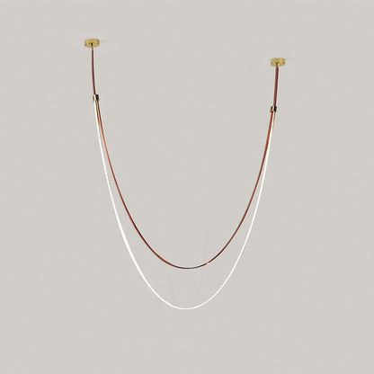 Coffee Ribbon Hanging Chandelier