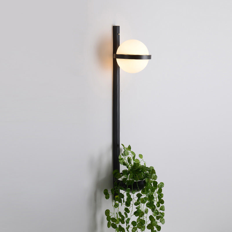 Plant Globe Wall Light
